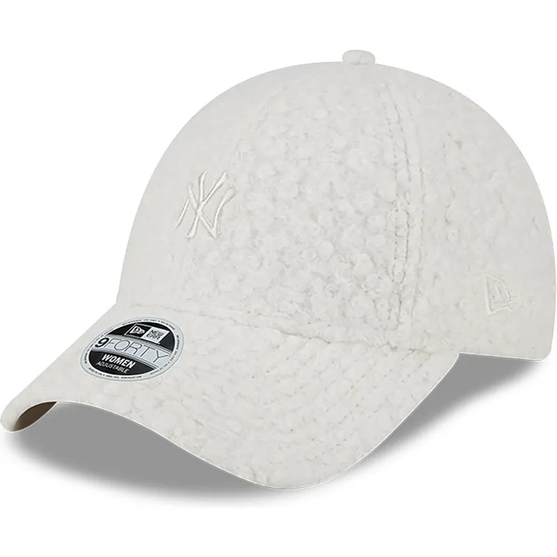 kepsar-curva-beige-justerbart-band-9forty-hypertexture-fran-new-york-yankees-mlb-av-new-era