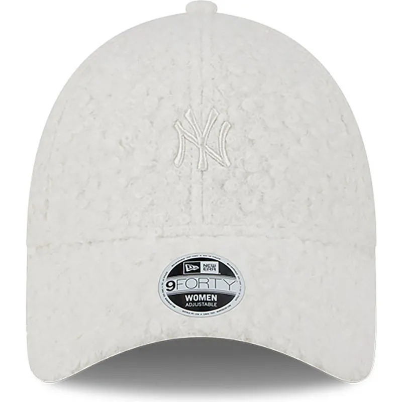 kepsar-curva-beige-justerbart-band-9forty-hypertexture-fran-new-york-yankees-mlb-av-new-era