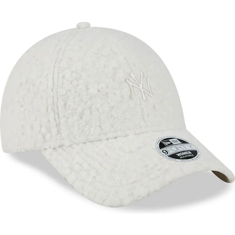 kepsar-curva-beige-justerbart-band-9forty-hypertexture-fran-new-york-yankees-mlb-av-new-era