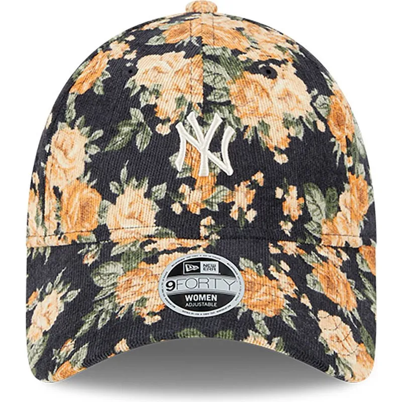 kepsar-curva-marinbla-justerbart-band-9forty-floral-cord-fran-new-york-yankees-mlb-av-new-era