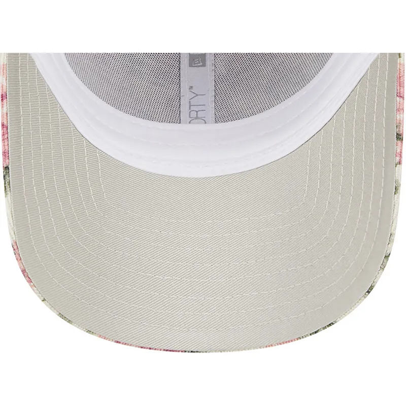 kepsar-curva-beige-justerbart-band-rosa-9forty-floral-cord-fran-new-york-yankees-mlb-av-new-era