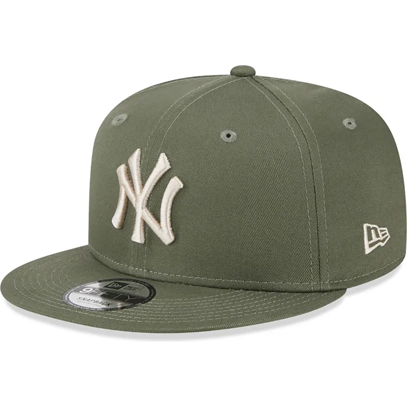 kepsar-plana-gron-snapback-9fifty-league-essential-fran-new-york-yankees-mlb-av-new-era