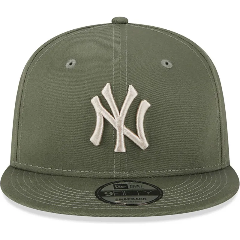 kepsar-plana-gron-snapback-9fifty-league-essential-fran-new-york-yankees-mlb-av-new-era