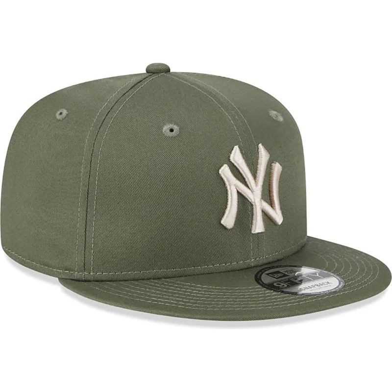kepsar-plana-gron-snapback-9fifty-league-essential-fran-new-york-yankees-mlb-av-new-era