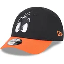 justerbar-svart-och-orange-9forty-barnkeps-med-bojd-skarm-daffy-duck-looney-tunes-fran-new-era