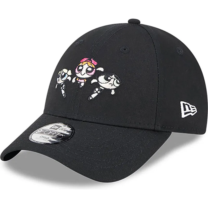 kepsar-curva-svart-justerbart-band-for-barn-9forty-fran-petalo-burbuja-y-cactus-las-supernenas-av-new-era