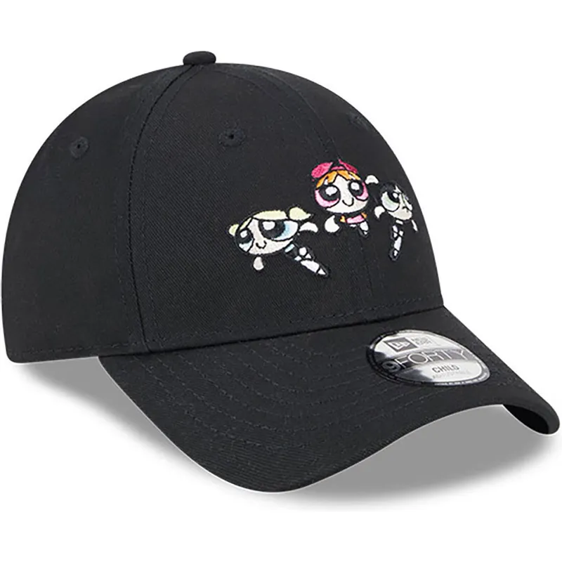 kepsar-curva-svart-justerbart-band-for-barn-9forty-fran-petalo-burbuja-y-cactus-las-supernenas-av-new-era