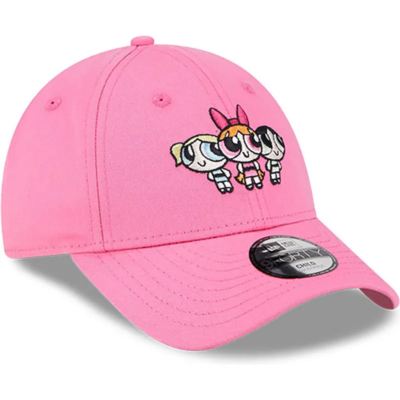 kepsar-curva-rosa-justerbart-band-for-barn-9forty-fran-petalo-burbuja-y-cactus-las-supernenas-av-new-era