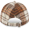 brun-justerbar-bojd-keps-med-brunt-new-york-yankees-mlb-9forty-check-logotyp-fran-new-era