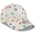 new-era-new-york-yankees-mlb-9forty-festive-justerbar-beige-bojd-keps-for-barn