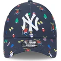 new-era-new-york-yankees-mlb-9forty-festive-justerbar-marinbla-bojd-keps-for-barn