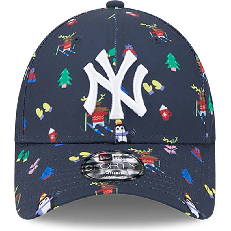 kepsar-curva-marinbla-justerbart-band-for-barn-9forty-festive-fran-new-york-yankees-mlb-av-new-era