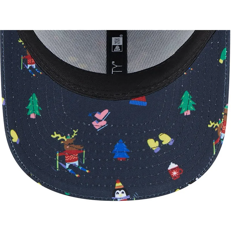 kepsar-curva-marinbla-justerbart-band-for-barn-9forty-festive-fran-new-york-yankees-mlb-av-new-era