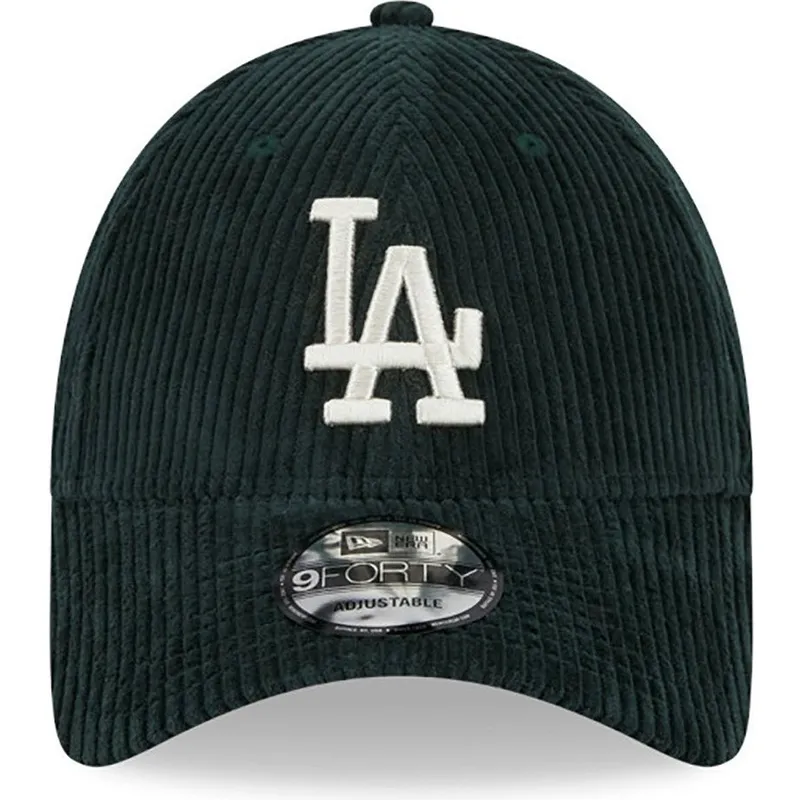 kepsar-curva-gron-justerbart-band-9forty-wide-cord-fran-los-angeles-dodgers-mlb-av-new-era