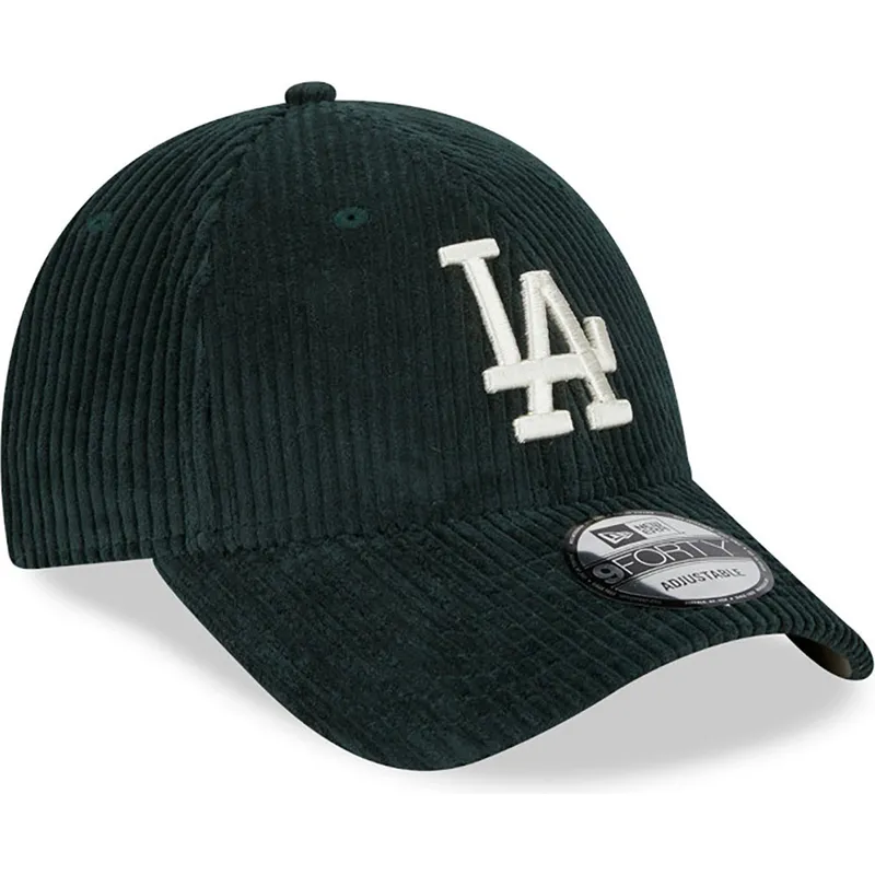 kepsar-curva-gron-justerbart-band-9forty-wide-cord-fran-los-angeles-dodgers-mlb-av-new-era