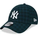 kepsar-curva-gron-justerbart-band-9forty-flannel-fran-new-york-yankees-mlb-av-new-era