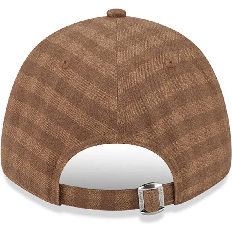 kepsar-curva-brun-justerbart-band-9forty-flannel-fran-los-angeles-dodgers-mlb-av-new-era