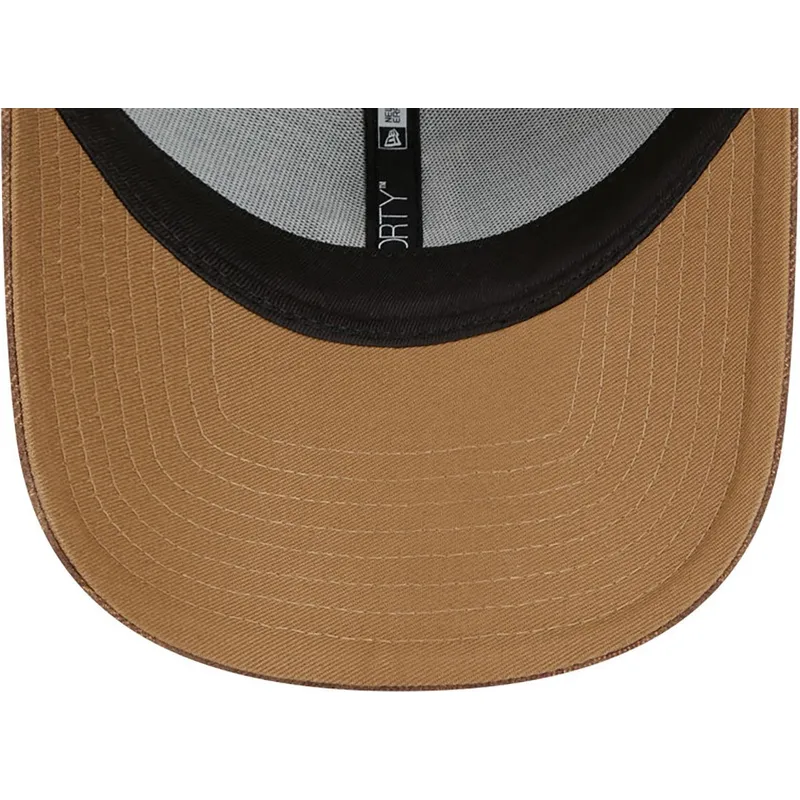 kepsar-curva-brun-justerbart-band-9forty-flannel-fran-los-angeles-dodgers-mlb-av-new-era