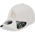 beige-justerbar-bojd-keps-med-beige-logotyp-9forty-repreve-outline-los-angeles-dodgers-mlb-fran-new-era