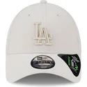 beige-justerbar-bojd-keps-med-beige-logotyp-9forty-repreve-outline-los-angeles-dodgers-mlb-fran-new-era