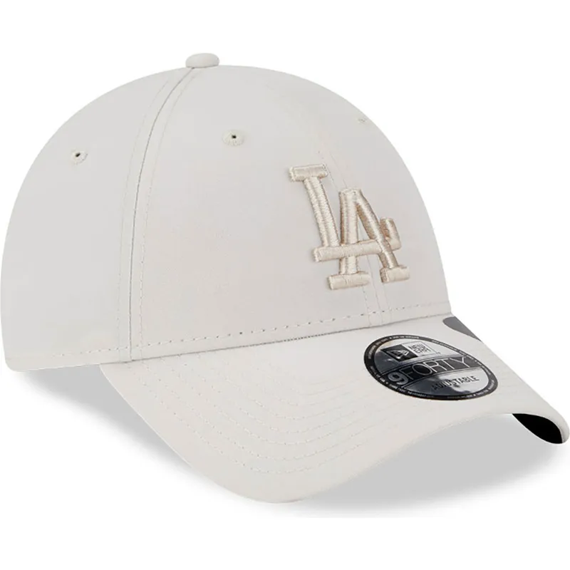 kepsar-curva-beige-justerbart-band-9forty-repreve-outline-fran-los-angeles-dodgers-mlb-av-new-era