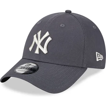 Justerbar grå 9FORTY Metallic keps från New York Yankees MLB av New Era