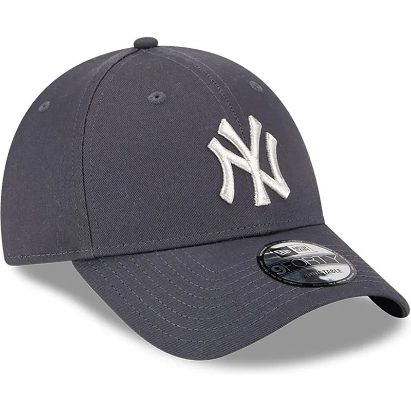 kepsar-curva-gra-justerbart-band-9forty-metallic-fran-new-york-yankees-mlb-av-new-era