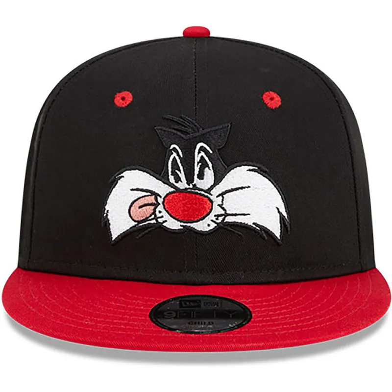 kepsar-plana-svart-snapback-9fifty-fran-silvestre-looney-tunes-av-new-era