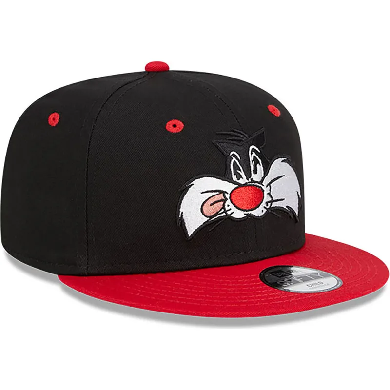 kepsar-plana-svart-snapback-9fifty-fran-silvestre-looney-tunes-av-new-era
