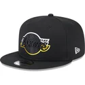 svart-platt-snapback-keps-9fifty-split-logo-los-angeles-lakers-nba-fran-new-era