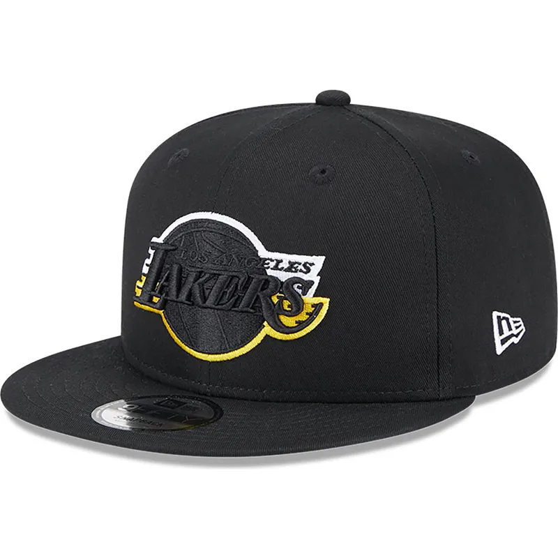 kepsar-plana-svart-snapback-9fifty-split-fran-los-angeles-lakers-nba-av-new-era
