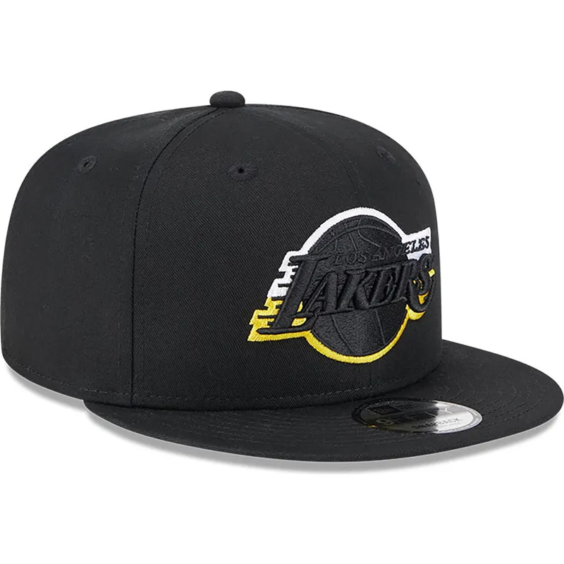 kepsar-plana-svart-snapback-9fifty-split-fran-los-angeles-lakers-nba-av-new-era