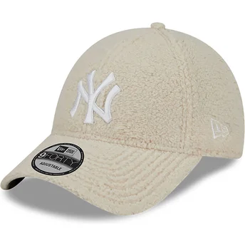 kepsar-curva-beige-justerbart-band-9forty-teddy-fran-new-york-yankees-mlb-av-new-era