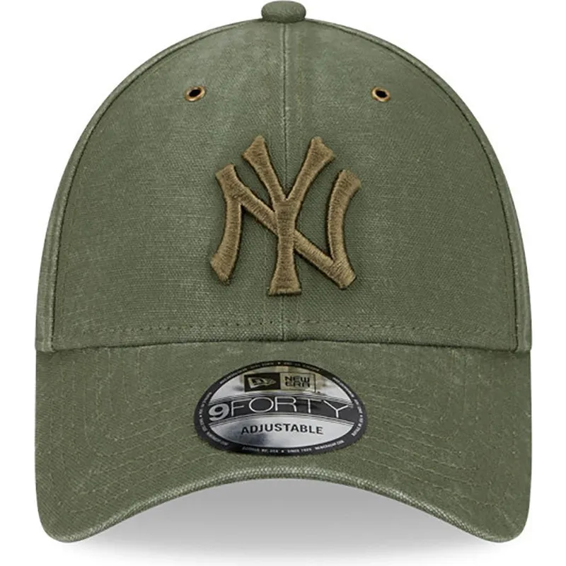 kepsar-curva-gron-justerbart-band-9forty-washed-canvas-fran-new-york-yankees-mlb-av-new-era
