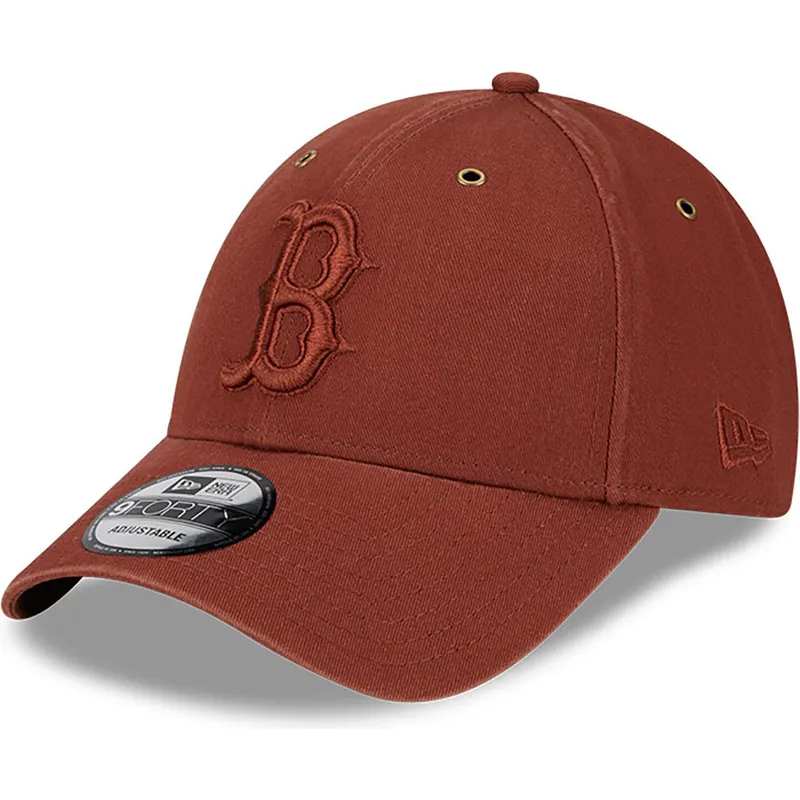 kepsar-curva-brun-justerbart-band-9forty-washed-canvas-fran-boston-red-sox-mlb-av-new-era