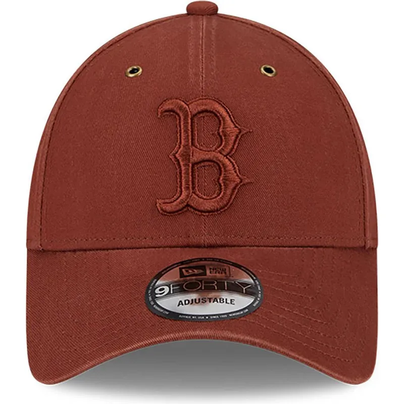 kepsar-curva-brun-justerbart-band-9forty-washed-canvas-fran-boston-red-sox-mlb-av-new-era