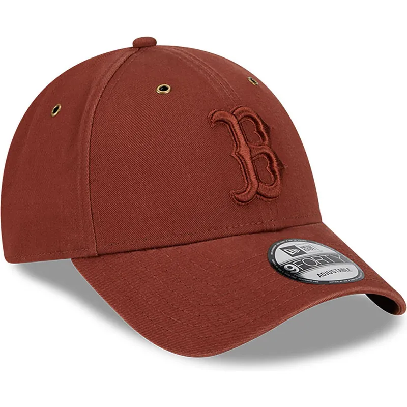 kepsar-curva-brun-justerbart-band-9forty-washed-canvas-fran-boston-red-sox-mlb-av-new-era