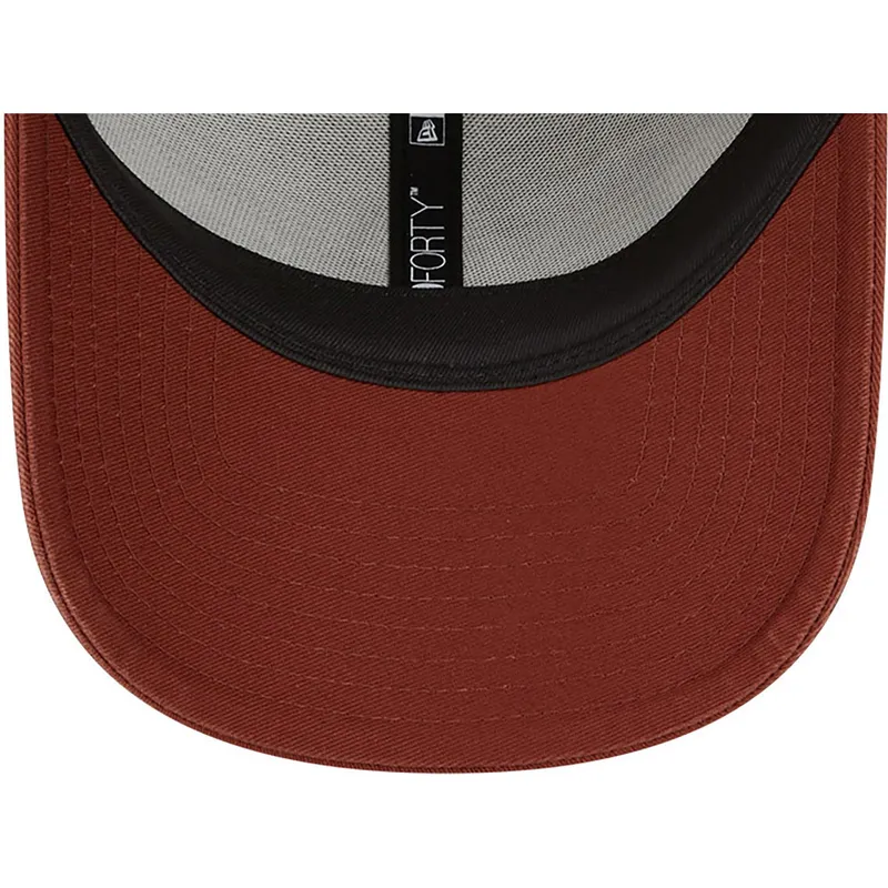 kepsar-curva-brun-justerbart-band-9forty-washed-canvas-fran-boston-red-sox-mlb-av-new-era