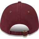 los-angeles-dodgers-mlb-new-era-9forty-tvattad-canvas-justerbar-kurvkeps-i-vinrott-med-vinrott-logotyp