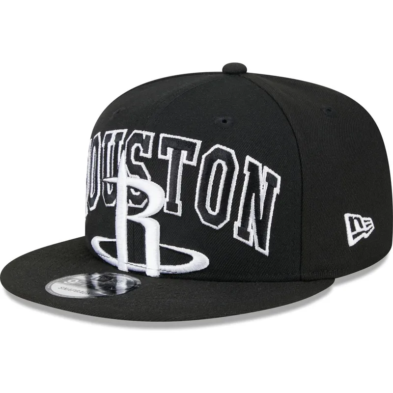 svart-platt-snapback-keps-9fifty-tip-off-2023-fran-houston-rockets-nba-av-new-era