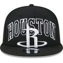 svart-platt-snapback-keps-9fifty-tip-off-2023-fran-houston-rockets-nba-av-new-era