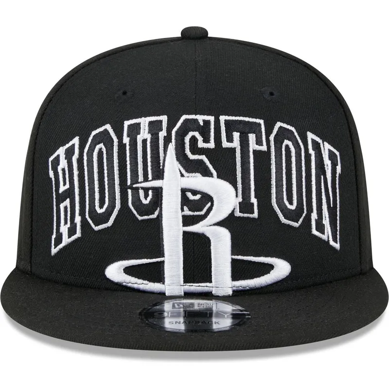 svart-platt-snapback-keps-9fifty-tip-off-2023-fran-houston-rockets-nba-av-new-era