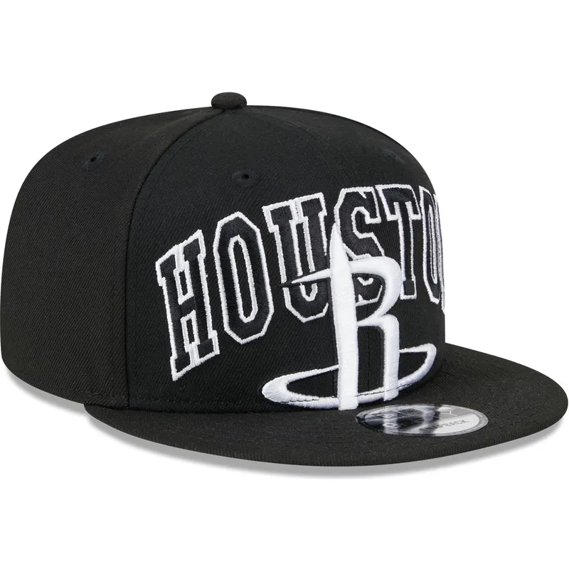 svart-platt-snapback-keps-9fifty-tip-off-2023-fran-houston-rockets-nba-av-new-era