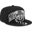 svart-platt-snapbackkeps-9fifty-tip-off-2023-milwaukee-bucks-nba-fran-new-era