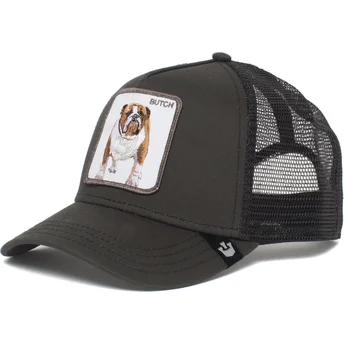 truckerkeps-svart-hund-bulldog-butch-brutus-drake-the-farm-fran-goorin-bros