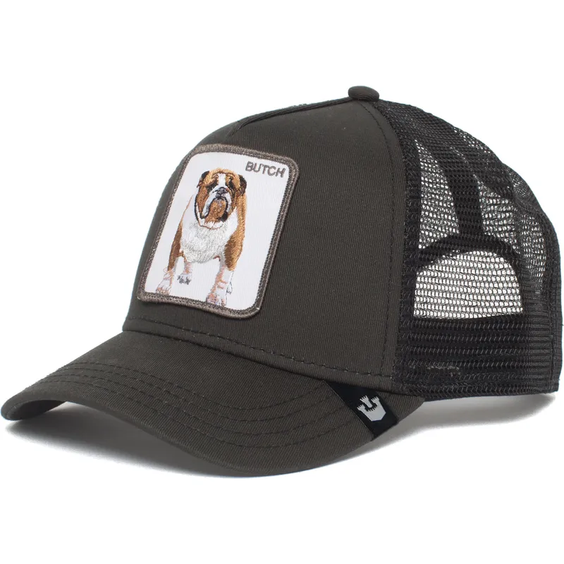 truckerkeps-svart-hund-bulldog-butch-brutus-drake-the-farm-fran-goorin-bros