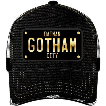 Capslab Gotham City Plåt Batman DC6 BATP1 DC Comics Svart Trucker Keps