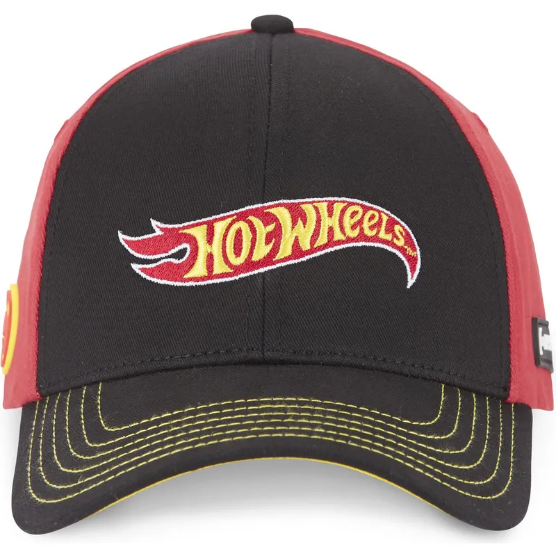 svart-och-rod-bojd-keps-snapback-htw1-lo2-hot-wheels-fran-capslab