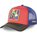 capslab-looney-tunes-marvin-the-martian-loo7-ma2-rod-bla-och-svart-truckerkeps