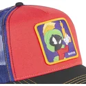 capslab-looney-tunes-marvin-the-martian-loo7-ma2-rod-bla-och-svart-truckerkeps